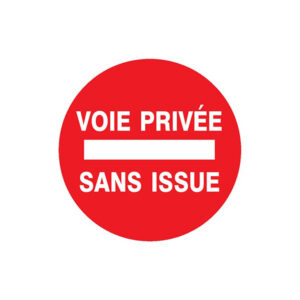 VOIE PRIVEE SANS ISSUE D.180mm