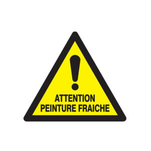 ATTENTION PEINTURE FRAICHE 300x300x300mm