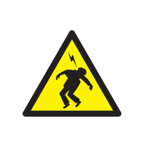 DANGER HAUTE TENSION 300x300x300mm