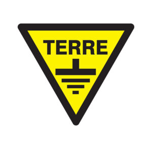 DANGER TERRE 100x100x100mm