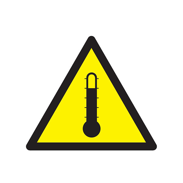 DANGER HAUTE TEMPERATURE 300x300x300mm