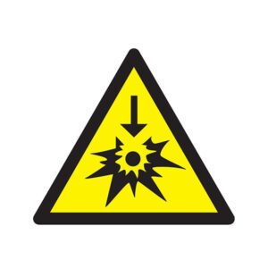 DANGER SODIUM OU POTASSIUM 100x100x100mm