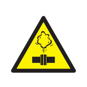 DANGER VAPEUR CHAUDE 300x300x300mm