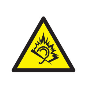 DANGER DU AU BRUIT 100x100x100mm