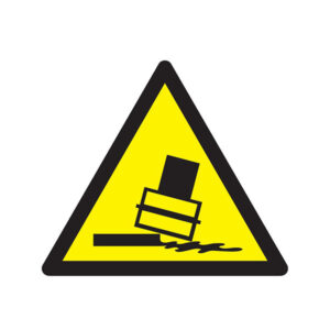 DANGER RISQUE DE BASCULEMENT 300x300x300mm