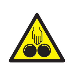 DANGER D'ECRASEMENT SOUS CYLINDRE 300x300x300mm