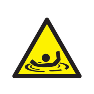 DANGER RISQUE DE NOYADE 100x100x100mm
