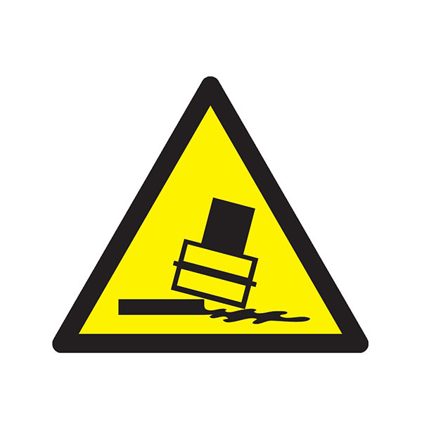 DANGER RISQUE DE BASCULEMENT 100x100x100mm