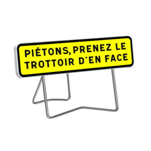 JH 1000X300 T1 PIETONS PRENEZ ... EN FACE PIED LYONNAIS