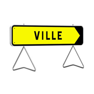 KD21a 1600X300 C2 DEVIATION VERS "VILLE" FLECH.AMOVIBLE