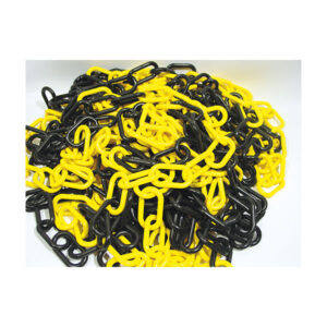 CHAINE PLASTIQUE JAUNE/NOIRE Nø8 (ML)