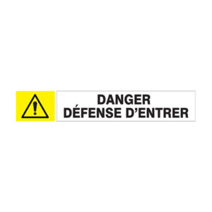 DANGER DEFENSE D'ENTRER D-SIGN 180x45mm