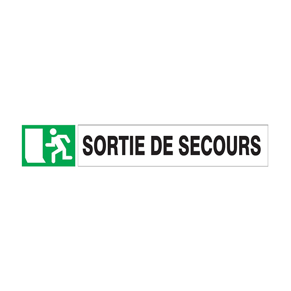 SORTIE DE SECOURS D-SIGN 180x45mm