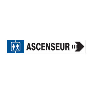 ASCENSEUR FLECHE A DROITE D-SIGN 180X45mm