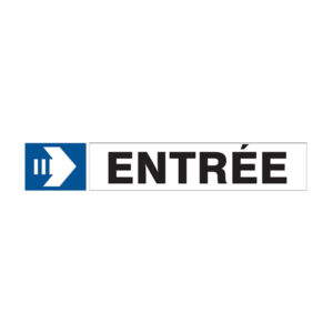 ENTREE FLECHE A DROITE D-SIGN 180x45mm