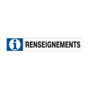 RENSEIGNEMENTS D-SIGN 180x45mm