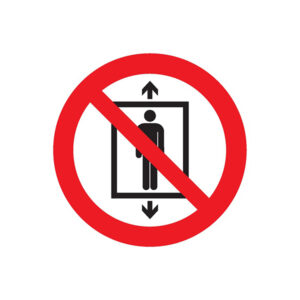 NE PAS UTILISER CET ASCENSEUR P/ DES PERSONNES D.300mm