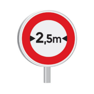 B11-850-Classe 2-Interdiction si largeur supérieure à..