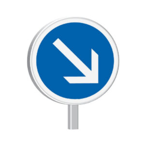 B21a1-850-Classe 2-Contournement obligatoire à droite