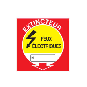 EXTINCTEUR FEUX ELECTRIQUES 200x200mm