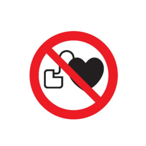 ENTREE INTERD. AUX PORTEURS STIMULAT. CARDIAQUE D.180mm