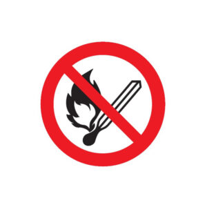 FLAMMES NUES INTERDITES D.80mm