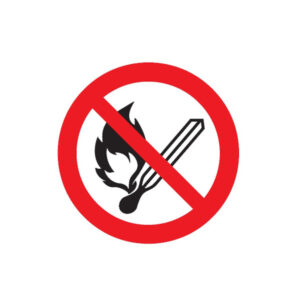 FLAMMES NUES INTERDITES D.180mm