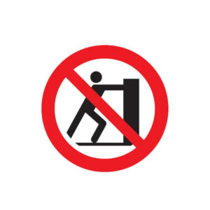 INTERDICTION DE POUSSER D.180mm