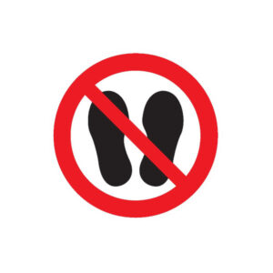 NE PAS MARCHER OU STATIONNER A CET ENDROIT D.80mm