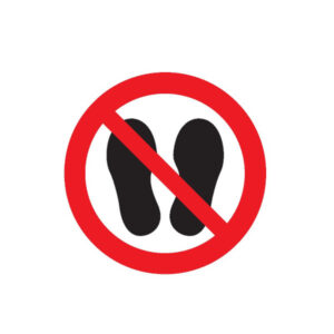 NE PAS MARCHER OU STATIONNER A CET ENDROIT D.180mm