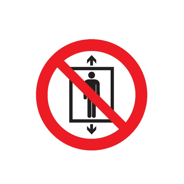 NE PAS UTILISER CET ASCENSEUR P/ DES PERSONNES D.180mm