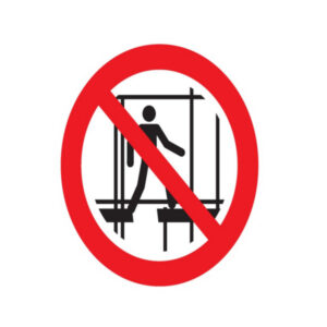 NE PAS UTILISER UN ECHAFAUDAGE INCOMPLET D.420mm