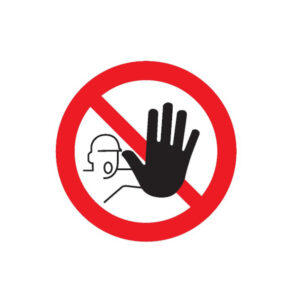 ACCES INTERDIT AUX PERSONNES NON AUTORISEES D.80mm