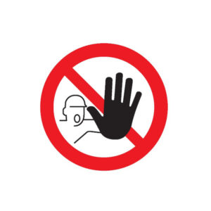 ACCES INTERDIT AUX PERSONNES NON AUTORISEES D.180mm