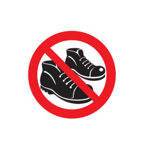 CHAUSSURES INTERDITES D.180mm