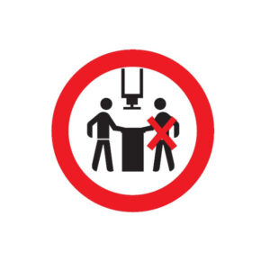 INTERDIT A PLUS D'UNE PERSONNE D.80mm