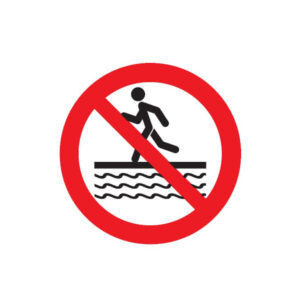 INTERDIT DE COURIR A PROXIMITE DU BASSIN D.180mm