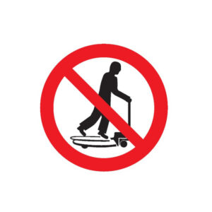 INTERDIT DE MONTER SUR LES CHARIOTS D.80mm