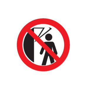 INTERDIT DE PASSER SOUS LA MACHINE D.80mm