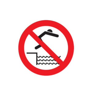 INTERDIT DE PLONGER D.180mm