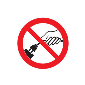 INTERDIT DE RETIRER LA PRISE D.80mm