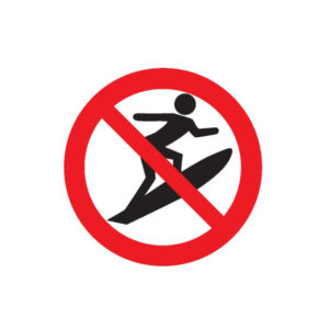 SPORTS DE GLISSE INTERDITS D.80mm