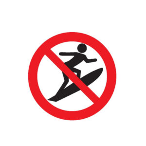 SPORTS DE GLISSE INTERDITS D.180mm