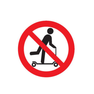 TROTTINETTE INTERDITE D.80mm