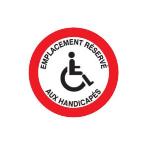 EMPLACEMENT RESERVE AUX HANDICAPES D.80mm