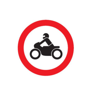 INTERDIT AUX MOTOS D.80mm