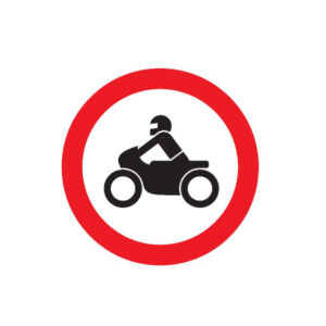 INTERDIT AUX MOTOS D.180mm