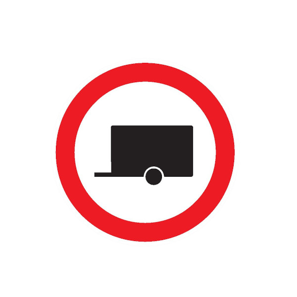 INTERDIT AUX REMORQUES D.80mm