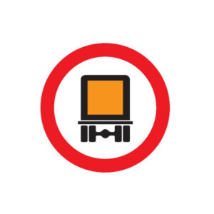 INTERDIT AUX TRANSPORTS DE MATIERES DANGEREUSES D.180mm