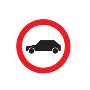 INTERDIT AUX VEHICULES D.80mm